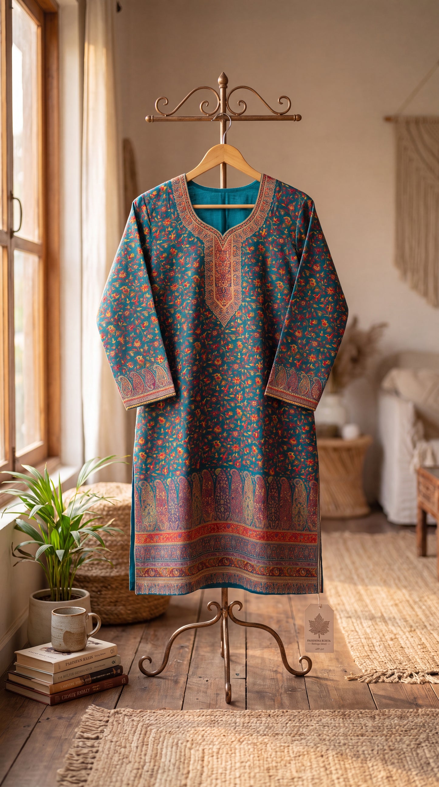 Blue Silk Kaani Suit